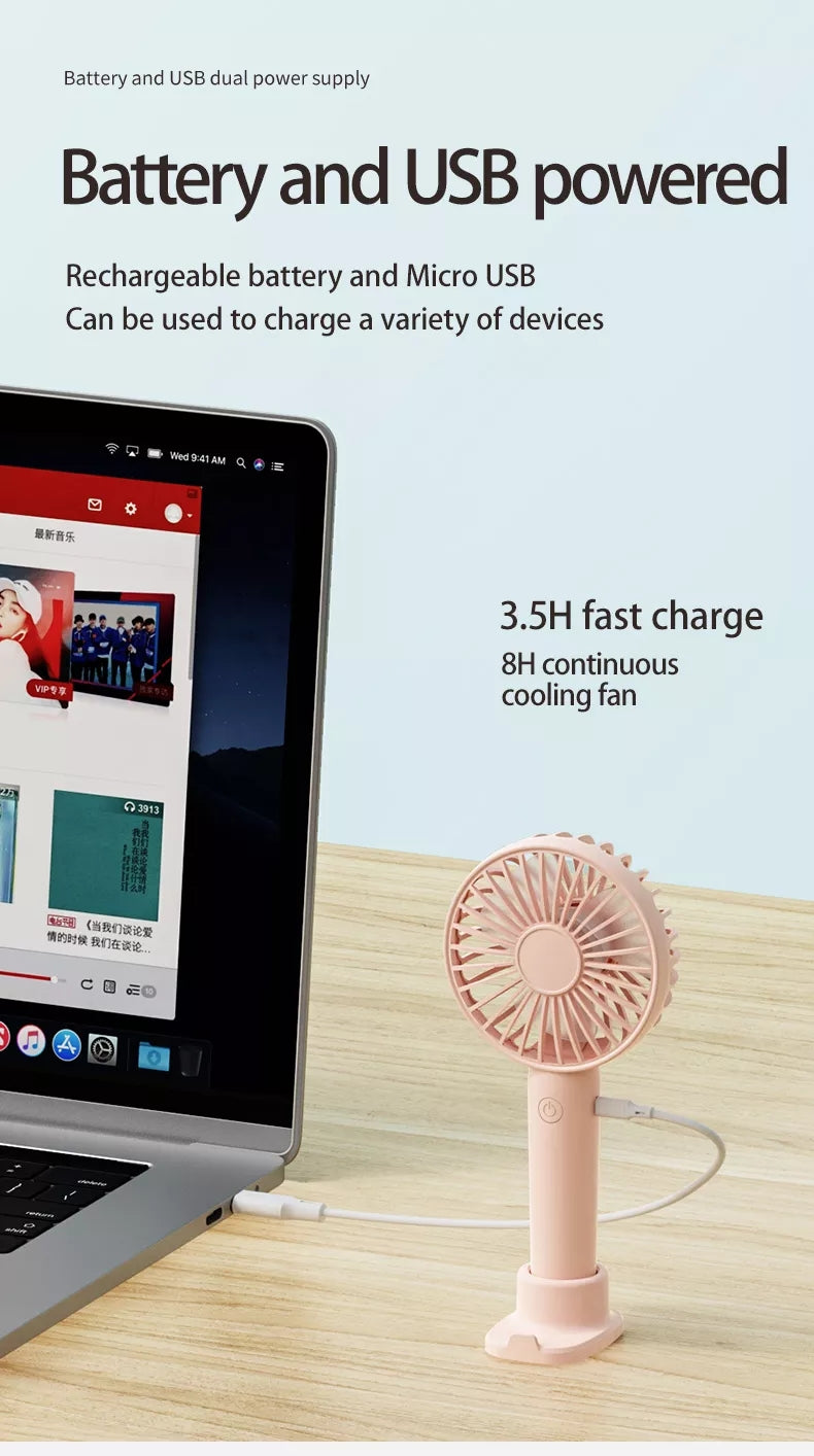 Portable mini Fan Rechargeable USB Fan