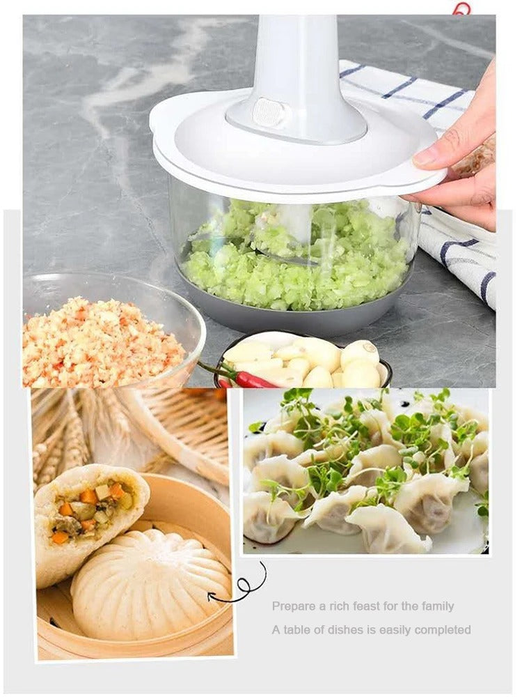 Hand press Manual Vegetable Chopper Food Processor