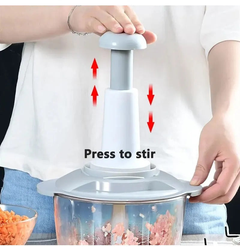 Hand press Manual Vegetable Chopper Food Processor