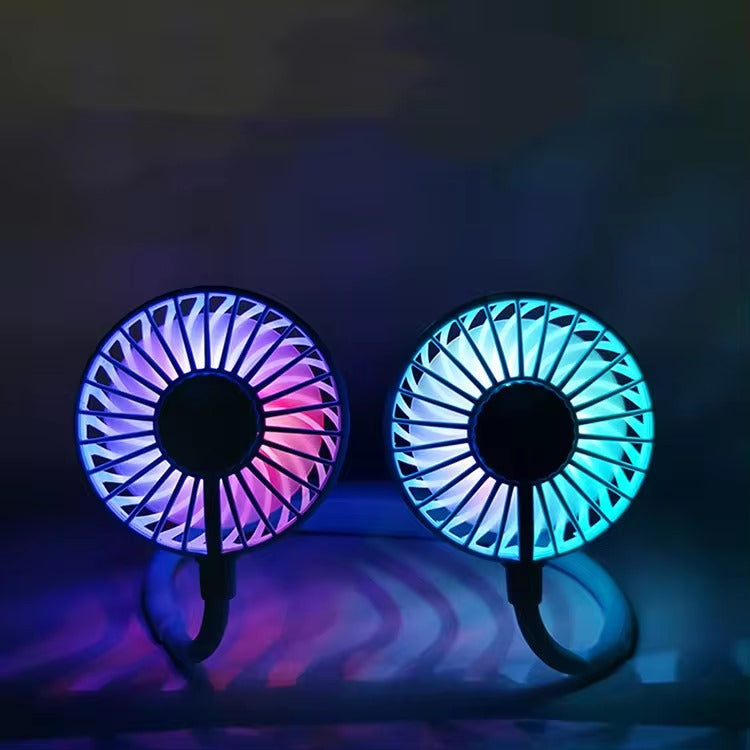 Portable Hanging Neck Fan USB recharging