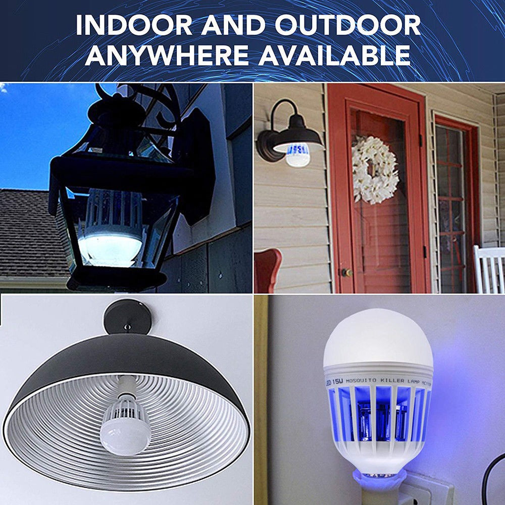 2 in 1 15W LED UV Lump/Bulb Mosquito Killer Nightlight