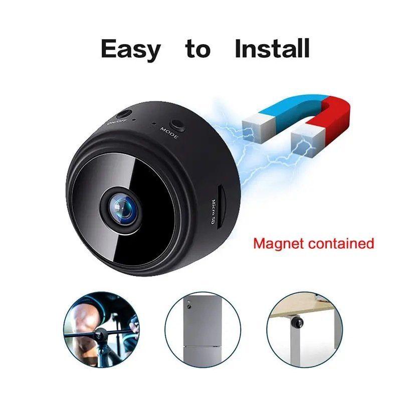 A9 Mini WiFi Camera - 1080P HD with Magnetic Mount and Mobile App