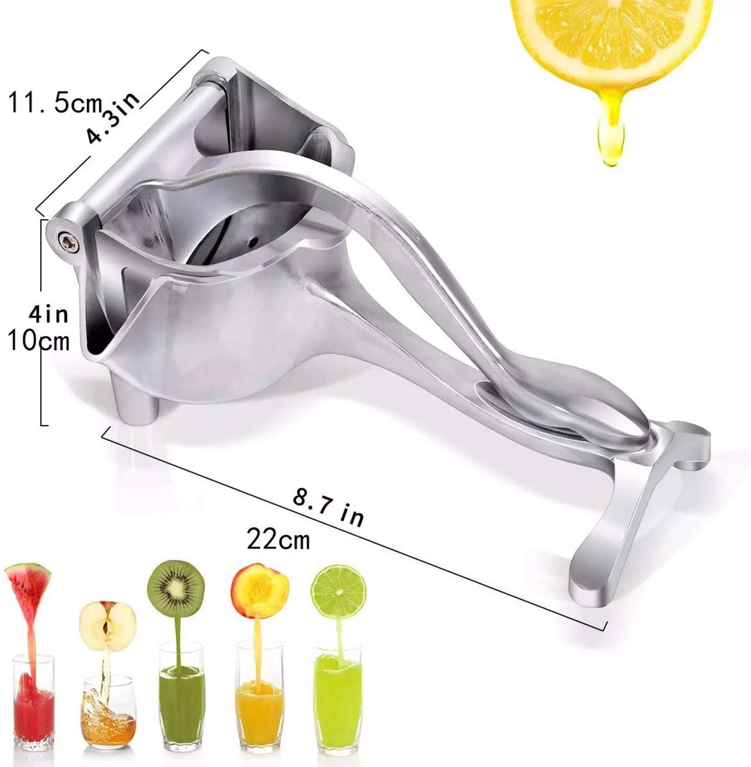 Hand Press Stainless Steel Manual Fruit juicer and squeezer