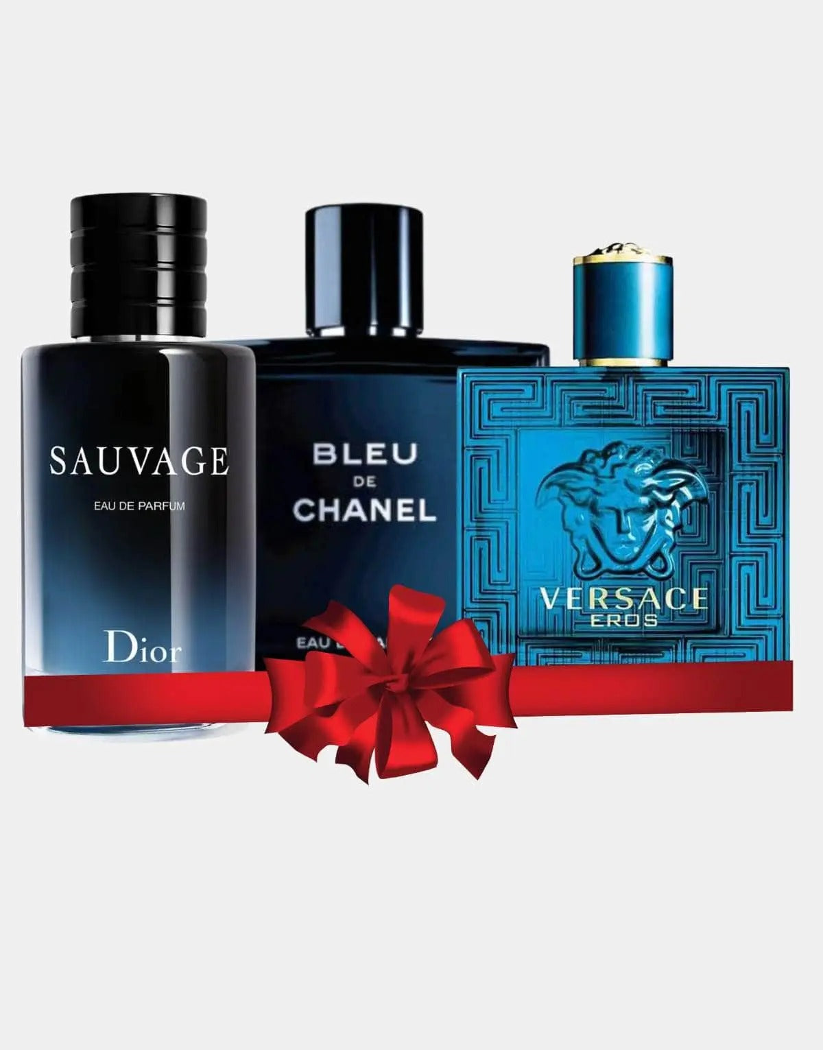 Christian Dior Sauvage Eau De Parfum + Bleu De Chanel + Versace Eros